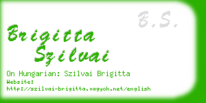 brigitta szilvai business card